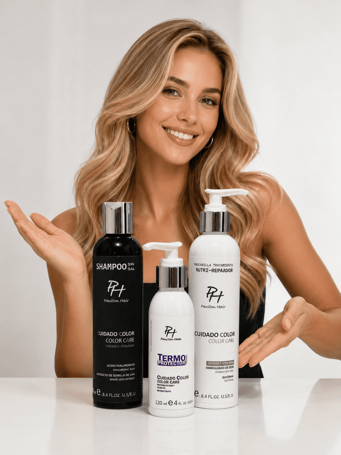 Kit CUIDADO COLOR (Personal) Linea BLACK AND WHITE
